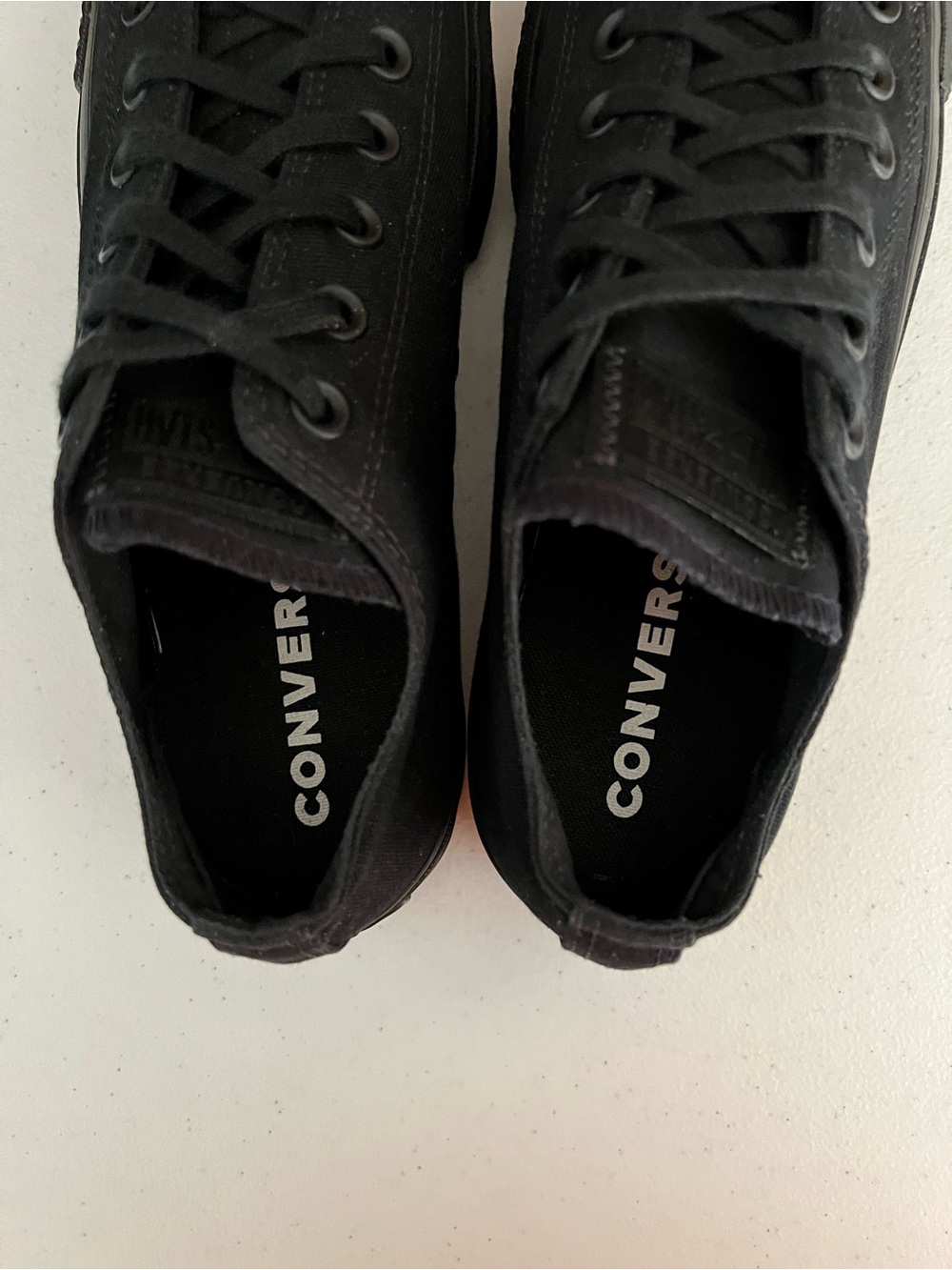 Converse Platform Clean Lift Ox Black Low Top All Star Sneakers - Picture 7 of 10